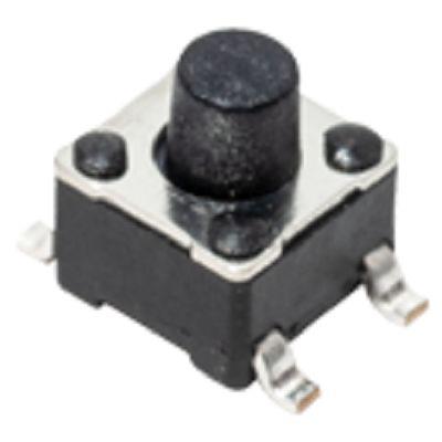 PTS647SN38SMTR2LFS IP40 Silver Hard Actuator Tactile Switch, SPST 50 mA Surface Mount