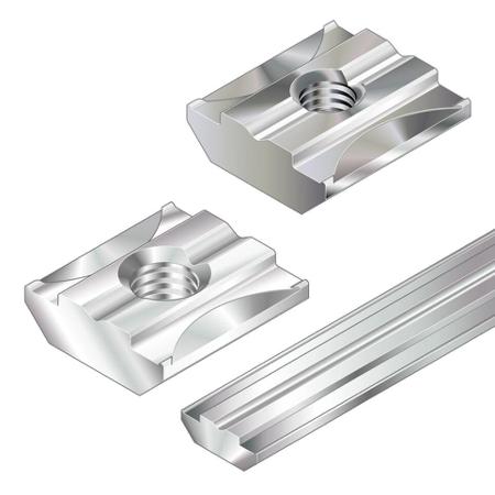 3842542693 Bosch Rexroth M5mm Sliding Block, Connecting Component, Strut Profile 6, Groove Size 6mm