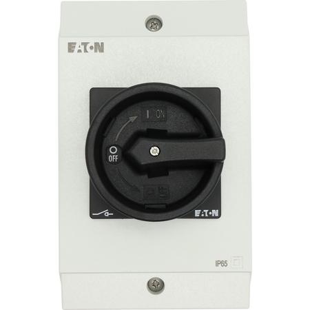 207336-P3-63-I3-SVB-SW Eaton 3 Pole Surface Mount Isolator Switch - 63A Maximum Current, 30kW Power Rating, IP65