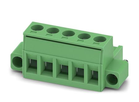 1795585 Phoenix Contact, 5.08mm Pitch, MSTB 2.5/ 5-STF-5.08 EX, 5 Way, Pluggable Terminal Block, Plug, Screw Termination,