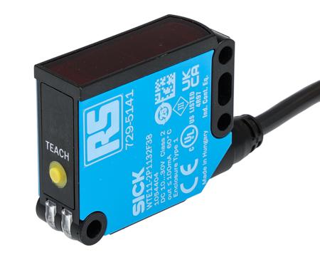 729-5141 RS Pro Diffuse Photoelectric Sensor 40 → 1000 mm Detection Range PNP IP67 Block Style
