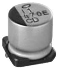 UCD2A680MNQ1MS Nichicon 68μF Aluminium Electrolytic Capacitor 100V dc, Surface Mount -