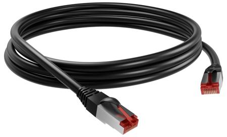 CORD6ASF05NMSH CAE GroupeCORD6ASF05, 5m Cat6a, Black RJ45 to Male RJ45 Male, S/FTPShielded, Terminated LSZH Sheath