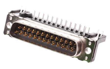 09653627811 HARTING 25 Way Right Angle Through Hole D-sub Connector Plug, 2.76mm Pitch, with Boardlocks, M3 Threaded Inserts