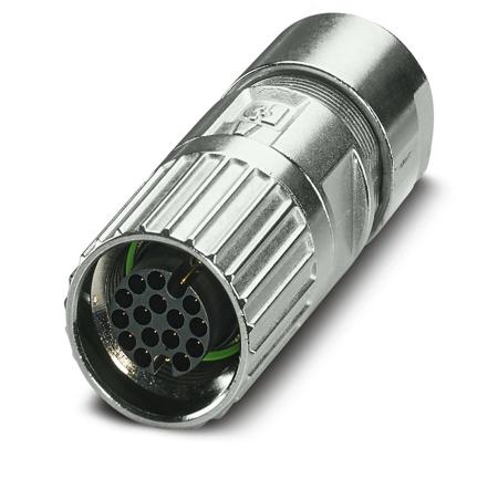 1629051 Phoenix Contact Cable Mount Industrial Circular Connectors, 17 Contacts, 17 mm Connector, Plug