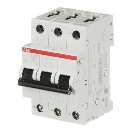 2CDS273061R0254 ABB System Pro M Compact S200 M UC MCB, 3P, 25A Curve C, 400V AC, 440V DC, 10 kA Breaking Capacity