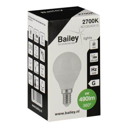 80100040415 LED G45 E14 6W (41W) 490lm 827 Opal