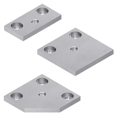 3842558220 Bosch Rexroth Galvanised Steel Base Plate, 120 x 120mm