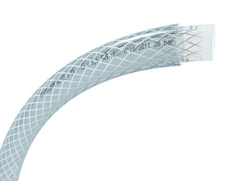 050117 TRICOFLEX TRICOCLAIR AL PVC, Hose Pipe, 10mm ID, 16mm OD, Clear, 25m