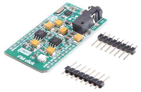 MIKROE-1431 MikroElektronika FM click Si4703 mikroBus Click Board 76 → 108MHz