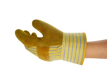 48160100 Ansell Edge 48-160 Yellow Leather Abrasion Resistant Leather Overglove, Size 10, Leather Coating