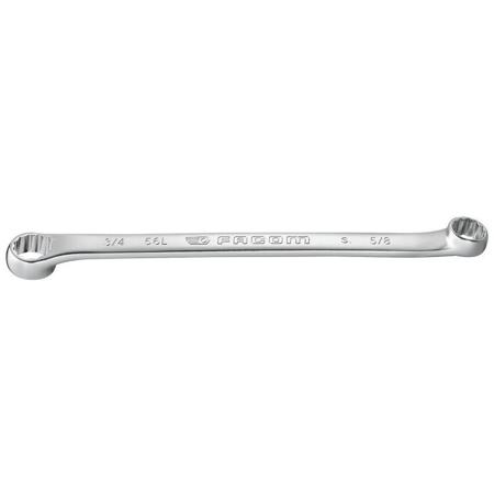 56L-3-8X7-16 Facom Imperial 3/8 x 7/16 in 3/8 x 7/16in Satin Chrome Offset Ring Spanner