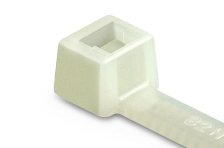 111-05419 T80L-PA66-NA HellermannTyton Cable Tie, 390mm x 4.7 mm, Natural Polyamide 6.6 (PA66), Pk-100