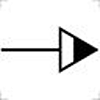 5.70.090.009/1001 RAFI Labels for Use with Pushbutton And Lighting Indicator, Right/Slow
