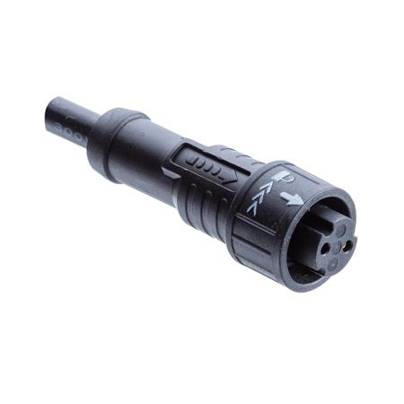 AU-06BFFM-QL8D01 Amphenol Industrial Female 6 way X Lock A size to Unterminated Free End Sensor Actuator Cable, 1 m