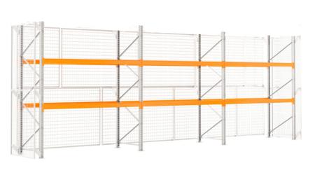 AXZRACKSEC3022D2S Manorga Galvanised Sheet Steel Storage Rack System Shelving System