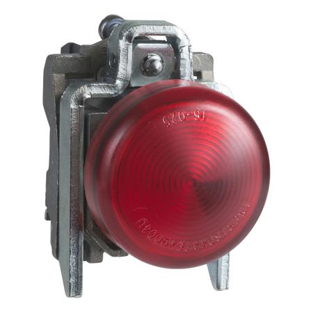 XB4BVBG4EX Schneider Electric, XB4, PCB, Through Hole Red LED Pilot Light Complete, 22mm Cutout, IP65, Round, 120V