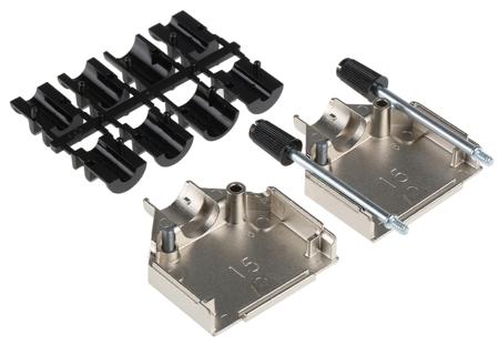 1-1478762-5 TE Connectivity ADK Series Series Zinc D-sub Connector Backshell, 15 Way, Strain Relief