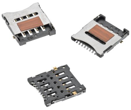 693022010811 Wurth Elektronik 8 Way Micro SIM Card Connector with Solder Termination