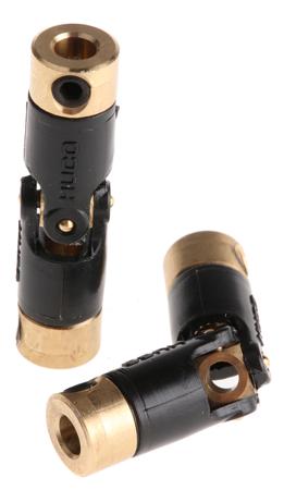 103.06.1414 Huco Universal Joint , Single, Plain, Bore 3 x 3mm, 27.2mm Length