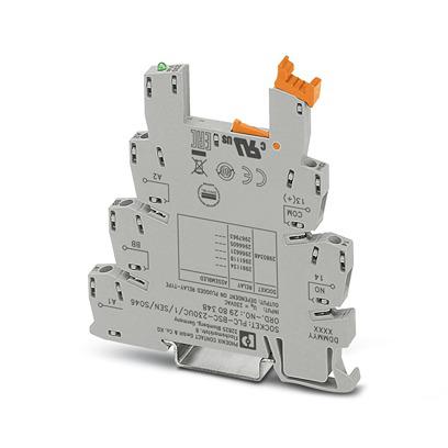 2980348 Phoenix Contact  230V ac DIN Rail Relay Socket, for use with Miniature Relay