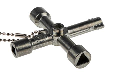 841-7005 RS Pro Cabinet Key Aluminium