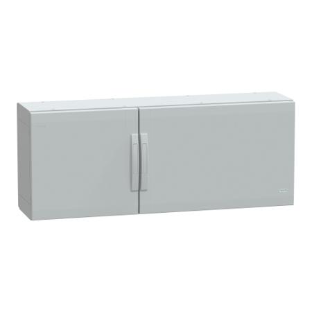 NSYPLA5123G Schneider Electric Thalassa Series Fibreglass Reinforced Polyester Double-Door-Door Floor Standing Enclosure, Opaque