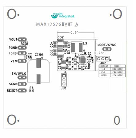 MAX17576EVKITB# Maxim Integrated MAX17576EVKITB Buck Converter for MAX17576