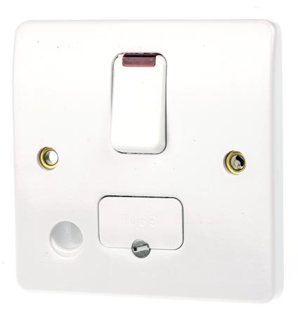 K1070-WHI MK Electric 13A 1 Gang Switched Flush Mount Fused Spurs