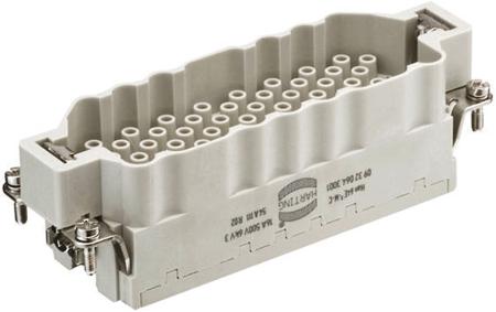 09320643001 HARTING Heavy Duty Power Connector Insert, 16A, Male, Han EEE Series, 65 Contacts