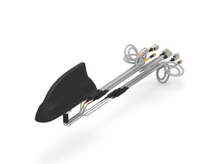 L000423-13 TE Connectivity  Shark Fin Multi-Band Antenna with SMA Connector, 4G, 4G (LTE), 5G (LTE), Bluetooth (BLE),