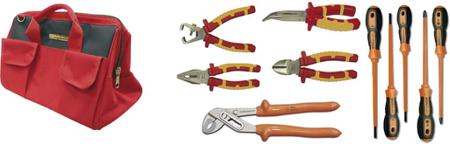 79061 Ega-Master 10 Piece Electrician Tool Kit with Bag, Yes