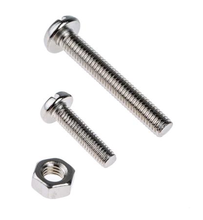 482-7742 3240 piece Brass Screw/Bolt Kit, M2.5, M3, M3.5, M4, M5, M6