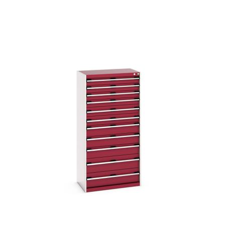40012112-24V Bott 11 Cabinet, Steel, 1600mm x 525mm x 800mm, Red