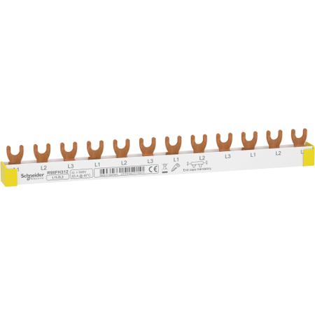 R9XFH312 Schneider Electric Resi9 3 Phase Busbar, 400V, 18mm Pitch