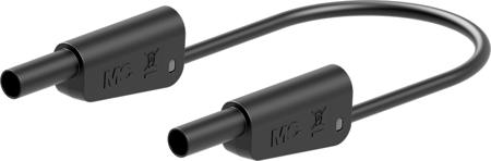 66-2014-20021 Staubli Test lead, 32A, 1kV, Black, 2m Lead Length