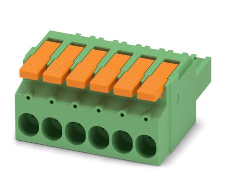 1716926 Phoenix Contact, 7.62mm Pitch, LPC 6, 6 Way, , Pluggable Terminal Block, Plug, Cable Mount, Push-In Termination,