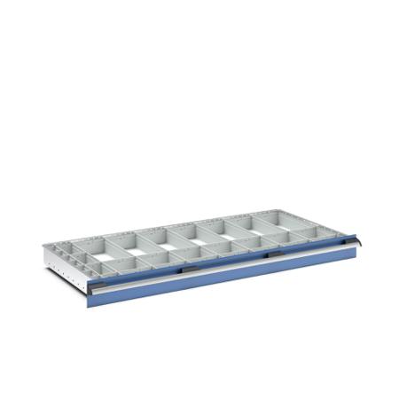 43020783 Bott Polypropylene, Recycled Plastic Storage Rack, 650mm x 1300mm x 100mm, Light Grey