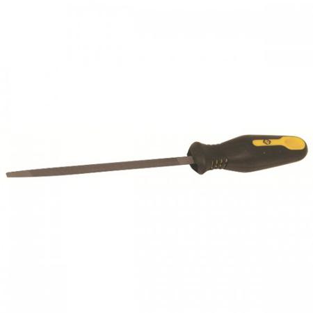 T0072 5 CK 125mm, Three Square Engineers File With Soft-Grip Handle