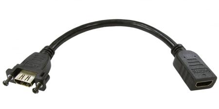 286-2960 RS PRO HDMI 2.0, 200mm Female HDMI to Female HDMI High Speed 4Kpixels