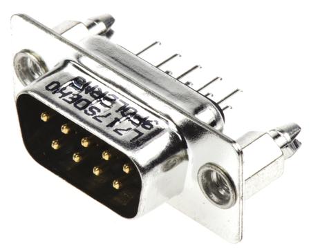 L717SDEH09P-OL2-RM5 Amphenol Communications Solutions L717SD 9 Way Panel Mount D-sub Connector Plug, 2.74mm Pitch, with 4-40 UNC, Threaded