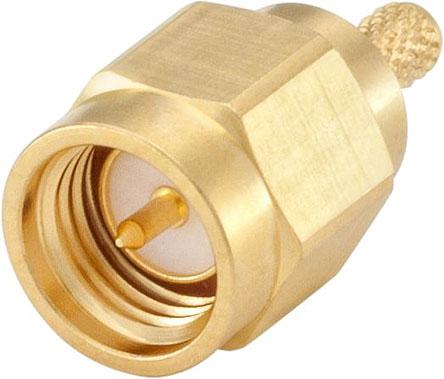 32S107-303L5 Rosenberger, Plug Cable Mount SMA Connector, 50Ω, Crimp Termination, Straight Body