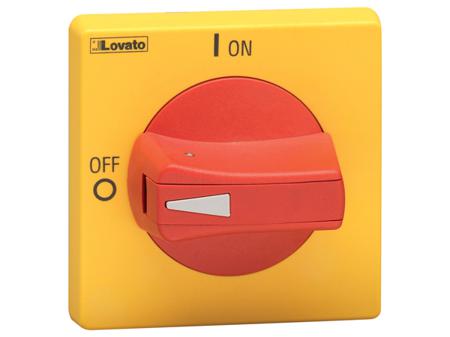 GAX64 Lovato Red/Yellow Rotary Handle, GA Series