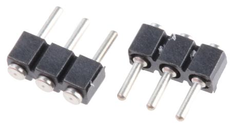 800-80-003-30-480101 Preci-Dip 800 Series Straight Surface Pin Header, 3 Contact(s), 2.54 mm Pitch, 1 Row, Unshrouded