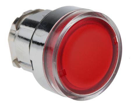 ZB4BW34 Schneider Electric XB4 Series, Red Push Button Head, Spring Return, 22mm Cutout