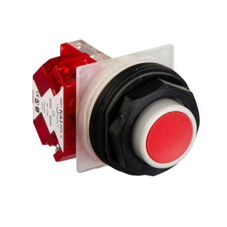 9001SKR3RH6 Schneider Electric Harmony 9001SK Red Push Button NC Momentary