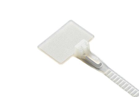 603-220 RS PRO Cable Ties, Releasable, 215mm x 3.6mm, Natural Nylon, Pk-100