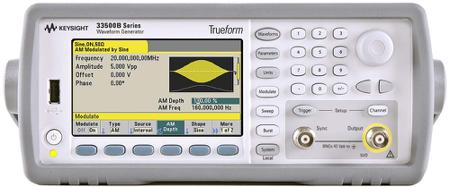 33521B Keysight Technologies  Function Generator, 1μHz Min, 30MHz Max, FM Modulation, Variable Sweep - With RS