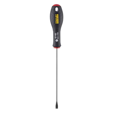 0-65-483 Stanley Flared Insulated Screwdriver, 5.5 mm Tip, 75 mm Blade, VDE/1000V, 260 mm Overall