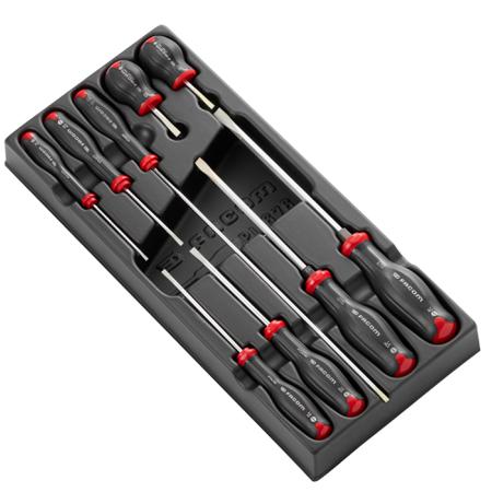 MOD-AT4PB Facom Phillips, Slotted Screwdriver Set 9 Piece